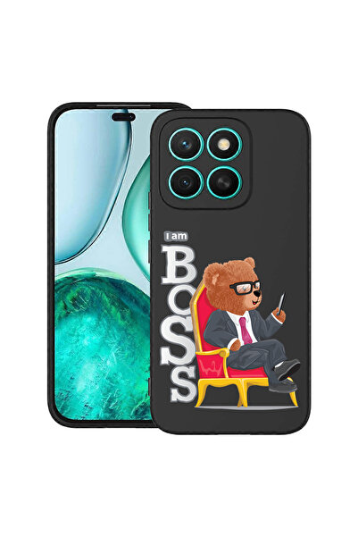 bestcase Тънък силиконов калъф за Honor X8C, Мече - Аз съм шеф, 1992026 B 1496