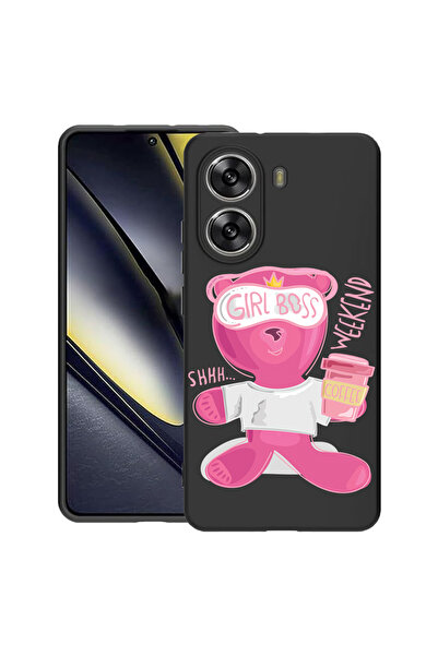 bestcase Carcasă subțire din silicon pentru Poco X7 Pro 5G, Teddy Bear - Gril...