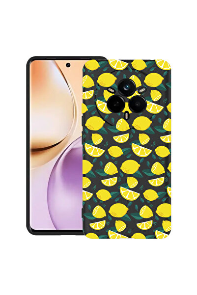 bestcase Carcasă subțire din silicon pentru Realme 14 Pro 5G, model lămâie, 1...