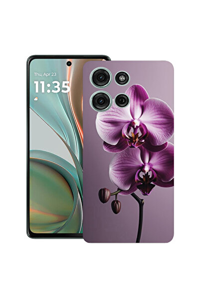 bestcase Carcasă subțire din silicon pentru Motorola Moto G75, roz orhidee, 1926338 B 1405