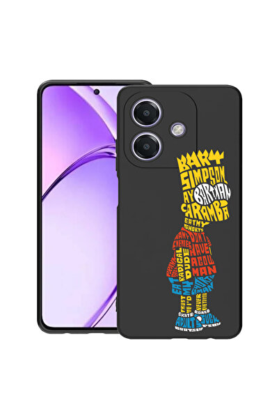 bestcase Тънък силиконов калъф за OPPO A60 5G / A40 / A40M, Калиграфия Барт С...