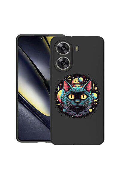 bestcase Carcasă subțire din silicon pentru Poco X7 Pro 5G, Mystic Black Cat,...