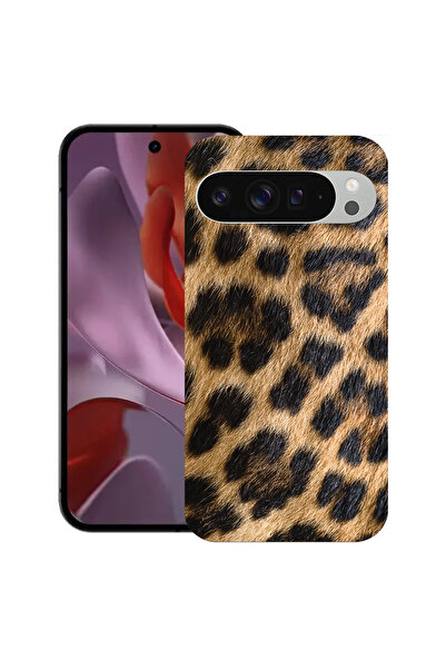 bestcase Carcasă subțire din silicon pentru Google Pixel 9 Pro XL, model leop...