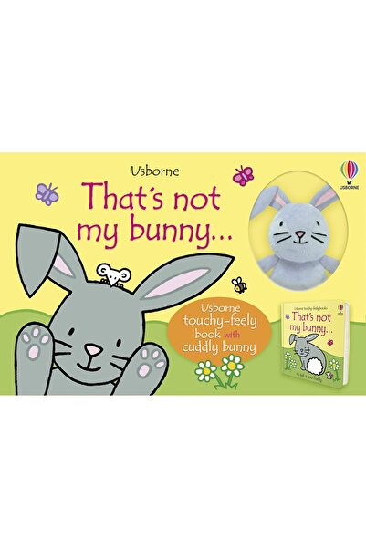 Usborne SET CARTE SENZORIALA+JUCARIE -That's not my bunny... book and toy