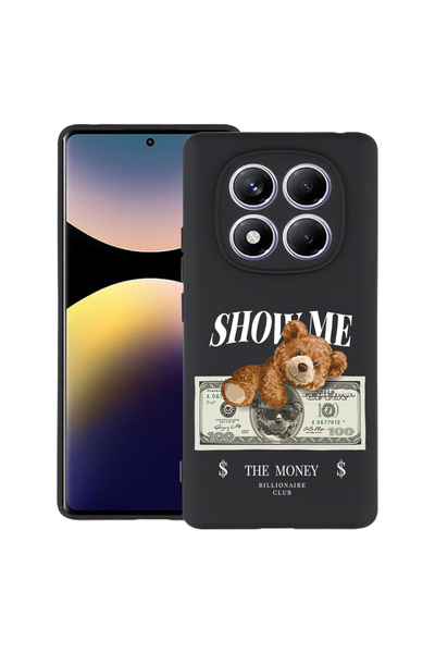 bestcase Carcasă subțire din silicon pentru Xiaomi Redmi Note 14 Pro 4G, Ursu...