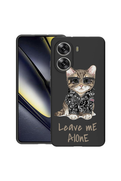 bestcase Carcasă subțire din silicon pentru Poco X7 Pro 5G, Leave Me Alone Ca...