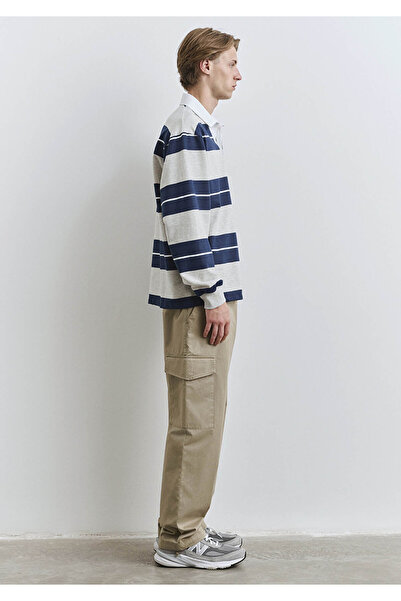 Mavi Ανδρικό μακρύ φούτερ ριγέ M0612847-89353