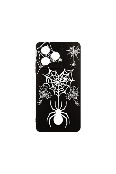 bestcase Carcasă subțire din silicon pentru Xiaomi Redmi 13, Spider Web, 1923377 B 1036