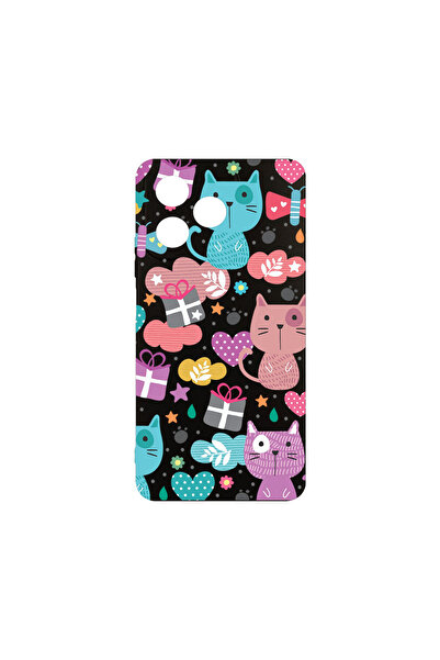 bestcase Carcasă subțire din silicon pentru Xiaomi Redmi 13, Lovely Cat, 1923...