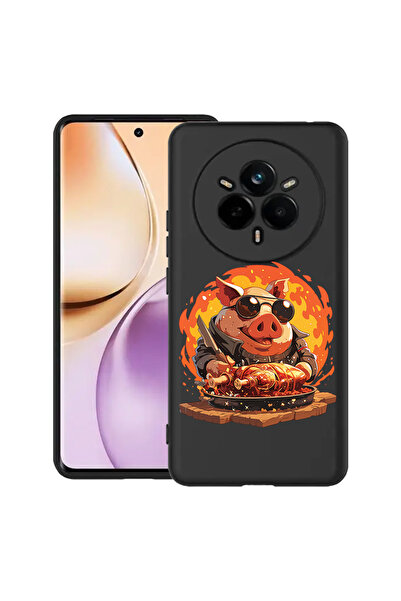 bestcase Carcasă subțire din silicon pentru Realme 14 Pro 5G, Pig's Life, 198...