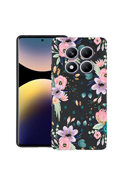 bestcase Λεπτή θήκη σιλικόνης για Xiaomi Redmi Note 14 Pro 4G, συλλογή λουλου...