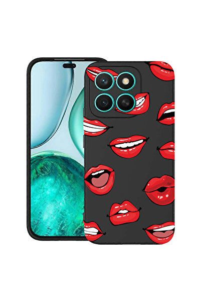 bestcase Carcasă subțire din silicon pentru Honor X8C, model buze - sărut, 19...