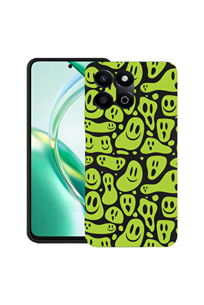 bestcase Carcasă subțire din silicon pentru Honor 200 Smart, verde acid smile...