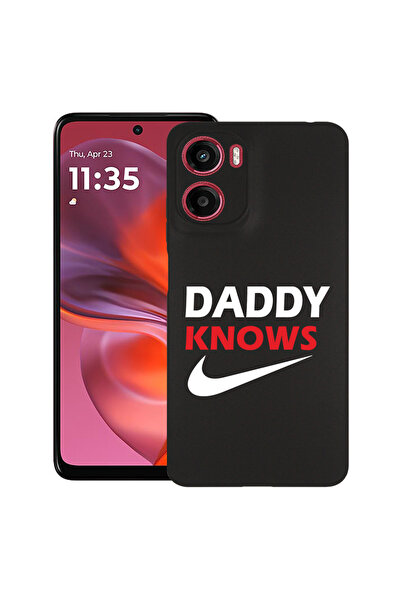bestcase Carcasă subțire din silicon pentru Motorola Moto G05, Daddy Knows, 1...