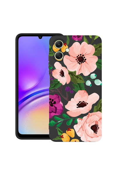 bestcase Carcasă subțire din silicon pentru Samsung Galaxy A06 5G, flori past...