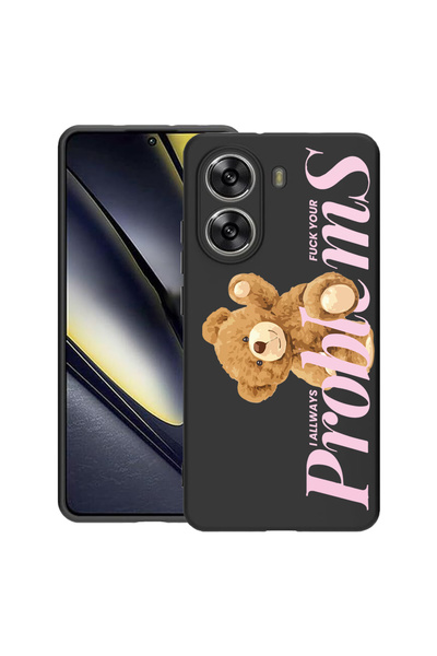 bestcase Тънък силиконов калъф за Poco X7 Pro 5G, плюшено мече - Вашите пробл...