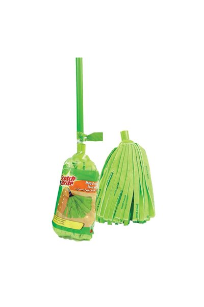 Scotch Brite Scotch-Brite Floor Mop with Stick (1 Pc) + Refill (1 Pc) – Easy Clean, Durable & Washable