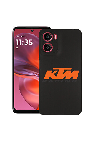 bestcase Carcasă subțire din silicon pentru Motorola Moto G05, KTM Racing, 19...