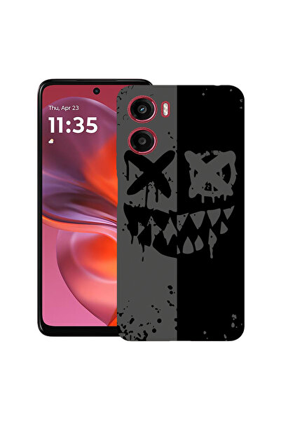 bestcase Carcasă subțire din silicon pentru Motorola Moto G05, Smiley, 192633...