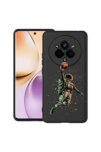 bestcase Carcasă subțire din silicon pentru Realme 14 Pro 5G, Astronaut Baske...