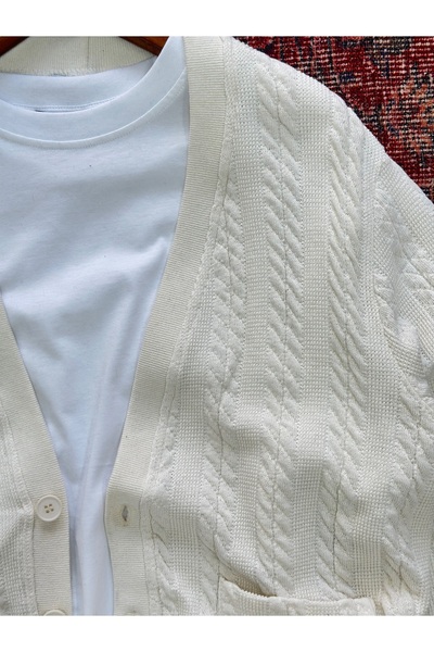 tiggirmoda Men's Knitted Cardigan Jeans 2-Piece Combination