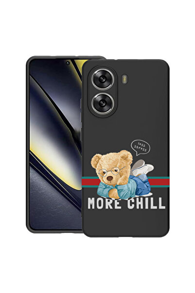 bestcase Carcasă subțire din silicon pentru Poco X7 Pro 5G, ursuleț de pluș M...