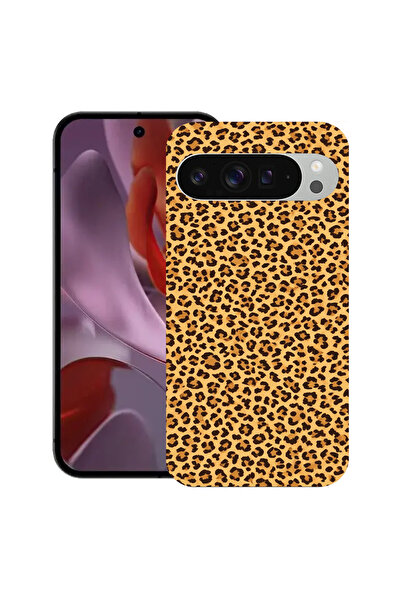 bestcase Carcasă subțire din silicon pentru Google Pixel 9 Pro XL, model leop...