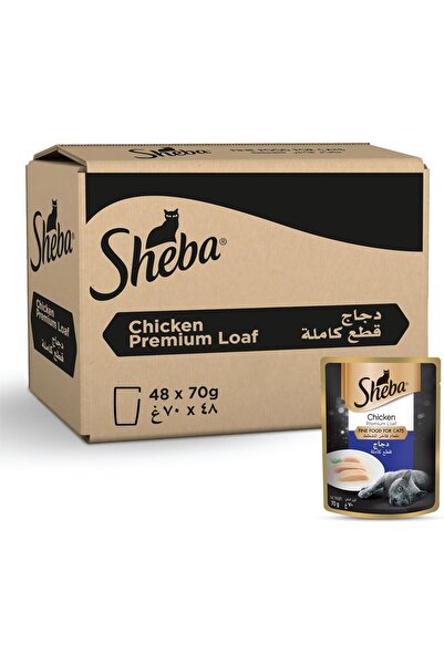 SHEBA Premium Chicken, Cat Food with Real Chicken Taste, Essential Vitamins and Minerals, Made for E