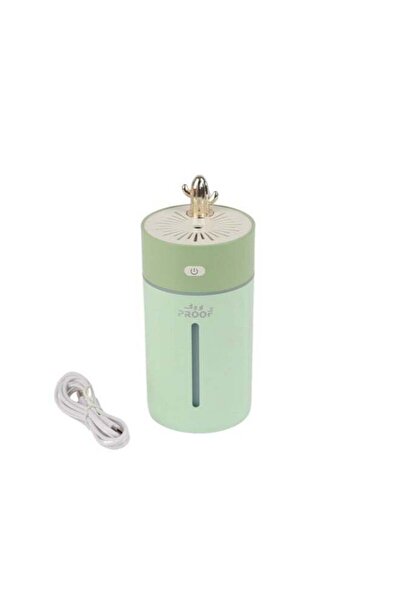 PROOF ناشر بخار كهربائي، 230 مل، مع إضاءة LED - أخضر