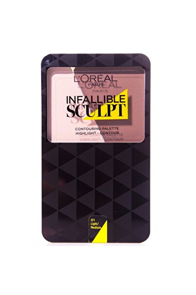 L'oreal Paleta pentru contur, L’Oreal Paris, Infallible Sculpt-01 Light/Medium