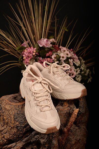 KUUM LONDON Kadın Kışlık Su Geçirmez Kaydırmaz Taban Hafif Rahat Ortopedik Deri Tarz Spor Ayakkabı