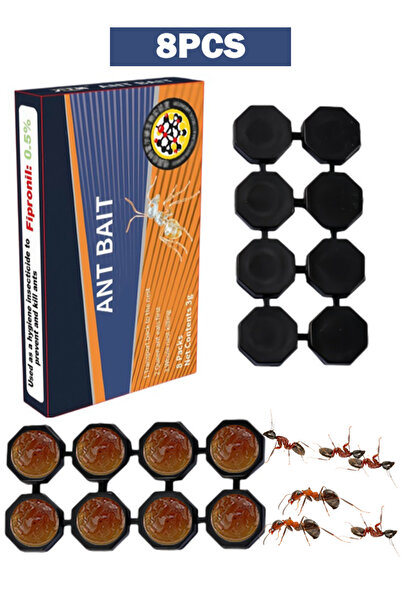 DMYRDH 8 قطع من طُعم جل فعال لقتل النمل للاستخدام المنزلي الداخلي لقتل النمل ...