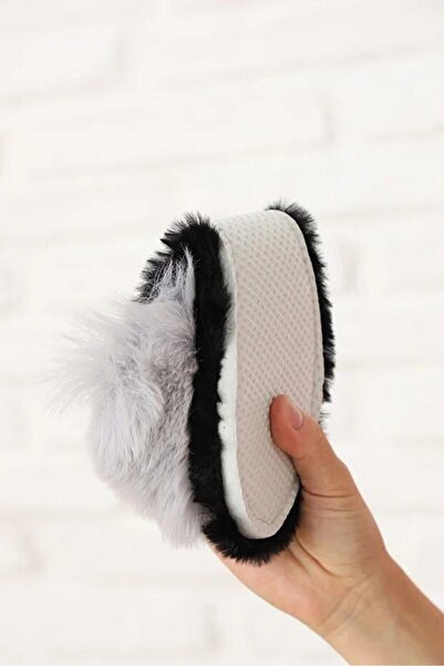 Jackers Παντόφλες για το σπίτι με απαλή βάση από αφρό, με πούπουλα, απαλές και κομψές