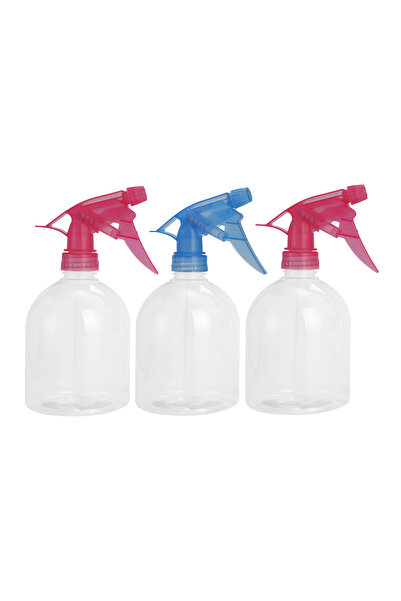 Lawazim مجموعة زجاجات الرش - 3 قطع 500 مل زجاجات شفافة قابلة لإعادة التعبئة و...