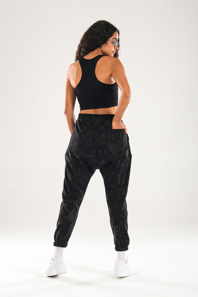 COCOPELLI Patterned Harem Jogger Pants