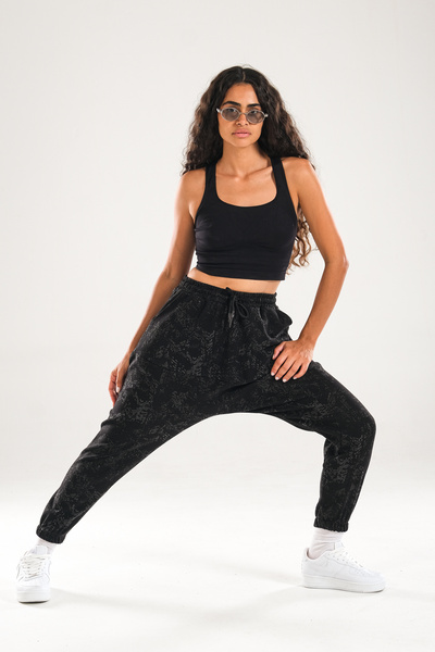 COCOPELLI Patterned Harem Jogger Pants