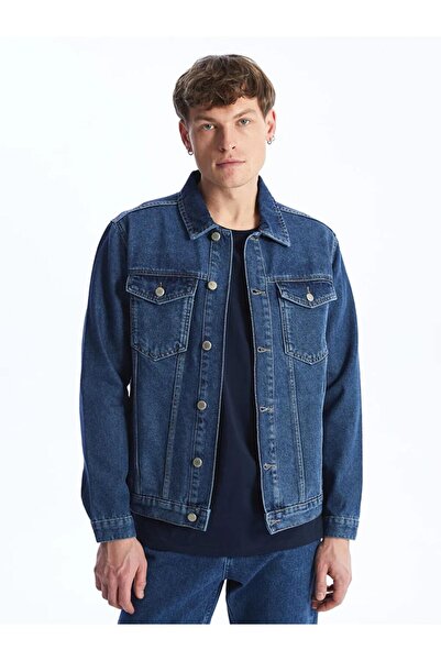 LC Waikiki LCW JeansIndigo Standart Kalıp Erkek Jean Ceket