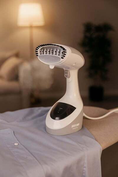 HOME MASTER مكواة بخار محمولة من هوم ماستر - بخار قوي مع لوحة من الفولاذ المق...