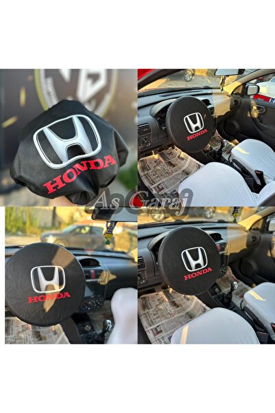 as garaj SİYAH HONDA DEKOR DİREKSİYON KORUMA KILIFI