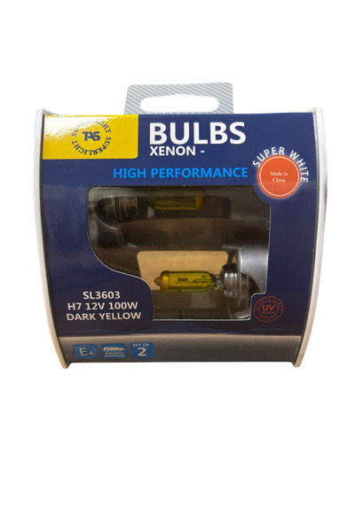 TAS H7 Limon Sarısı Far Ampulü 12v 100W 2 Adet Fiyatı (SL3603)