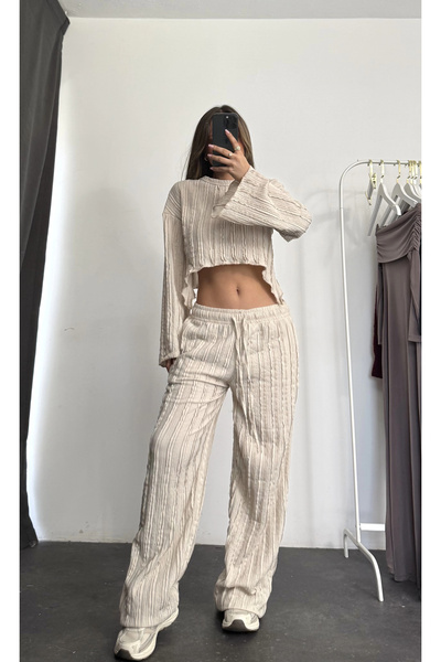 nona butik Σετ μανίκια Abby Spanish - Μπεζ