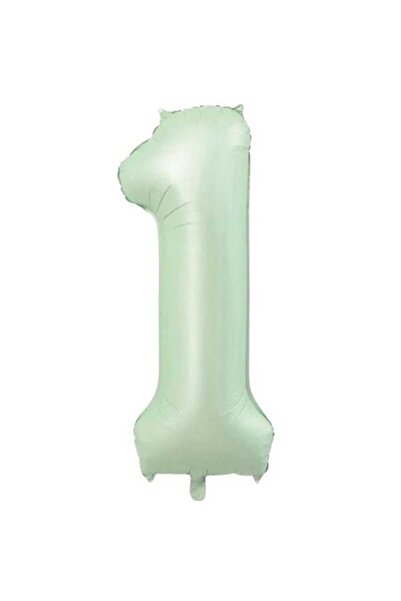 parti show Retro Green 1 Number Foil Balloon 76 cm