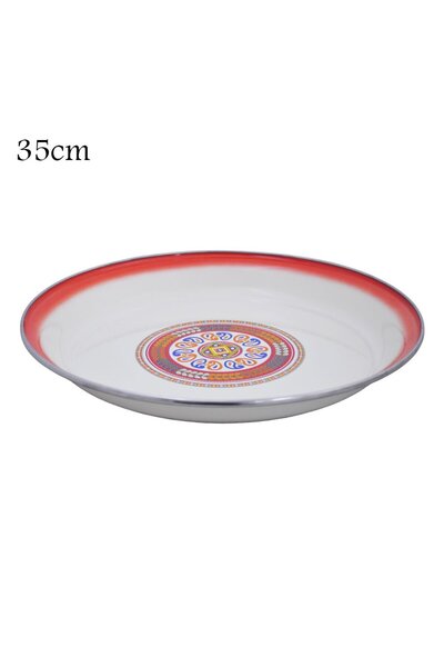 FFA Indonesian Enamel Plate, Size 35 cm