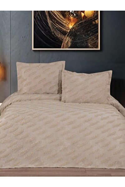 JOLLY HOME Lodos Home Harem Series Chenille Bedspread Set Double Size 240X260 cm + 2 Pillowcases