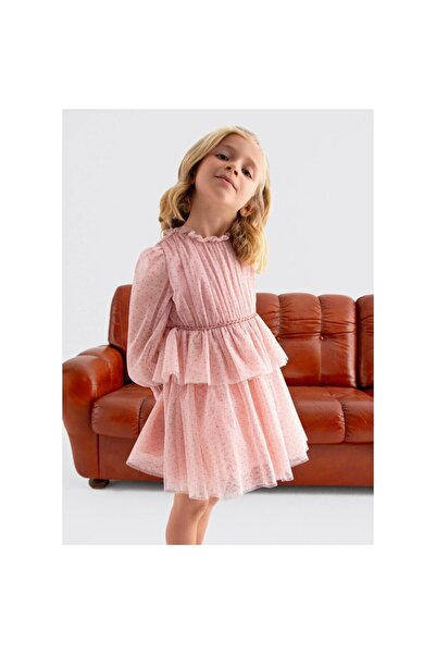 Abel & Lula Rochie din tul cu sclipici pentru copii 5532