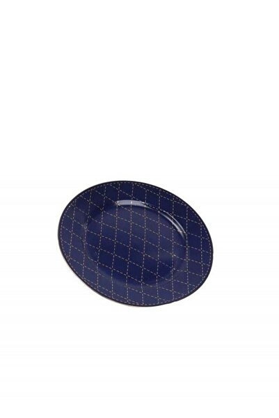 HOMEVEO Luxury Porcelain Dinner Set 6 Pieces Blue 20 x 20