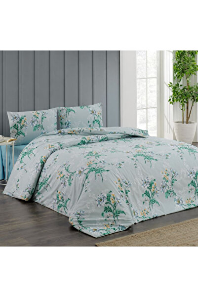 Kristal By Taç غطاء لحاف قطني من رانفورس طقم غطاء لحاف مزدوج فلورا