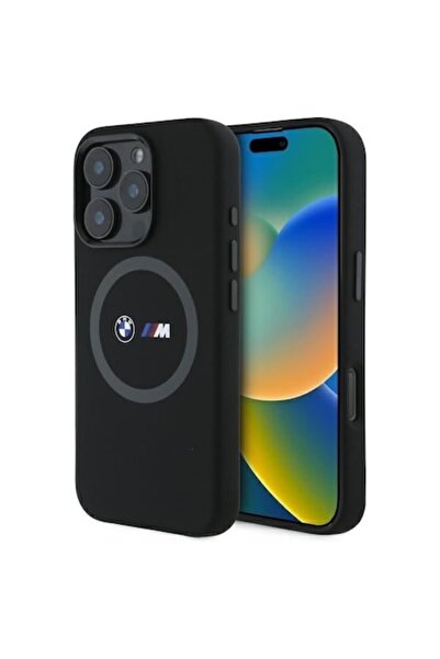 BMW Carcasă de protecție compatibilă cu Apple iPhone 16 Pro Max, carcasă rigidă cu design imprimat, silicon