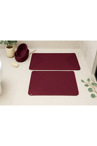 MaVaux طقم فرشاة حمام من الجوت والقش، طقم سلة حمام، طقم فرشاة للمرحاض، طقم حمام