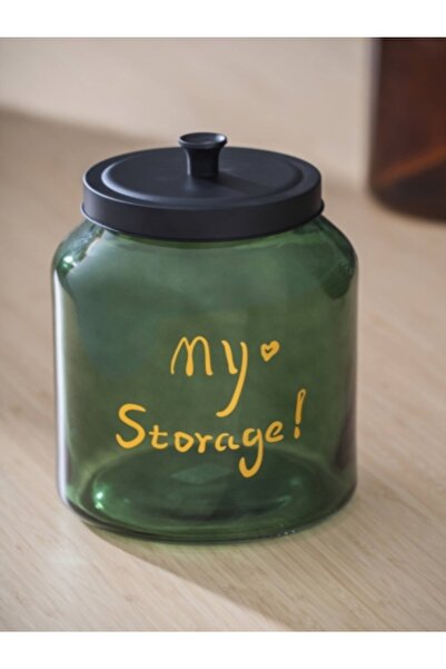 ACAR Pierre Metal Kapaklı Kavanoz 22.6 x 16 x 16 cm - 2900 ml